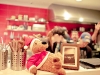 Prancer is a regular @ V Burger during the festive season...